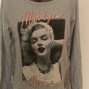 Marlyn Monroe print top size xl